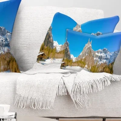 Design Art Sixt Fer A Cheval Panoramic View Landscape Printed Pillow