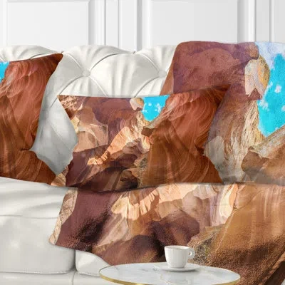 Design Art Sky From Antelope Canyon - Landscape Printed Pillow