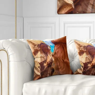 Design Art Sky From Antelope Canyon - Landscape Printed Pillow