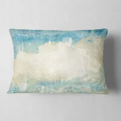 Design Art Sky On Wall Texture - Abstract Printed Pillow