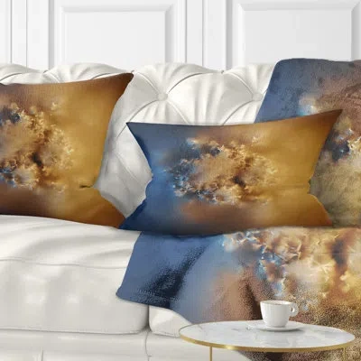 Design Art Small Macro Prickly Texture Brown - Abstract Printed Pillow