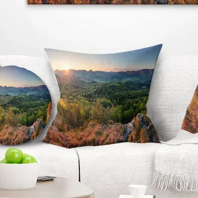 Design Art Spring Forest Slovakia - Landscape Printed Pillow