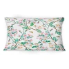Design Art Spring Pattern With Flowering Branches And Bees -1 Patterned Printed Throw Pillow
