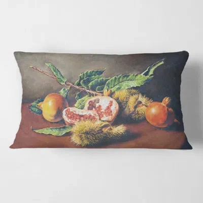 Design Art Still Life Of Fruits Rectangular Pillow Cover & Insert