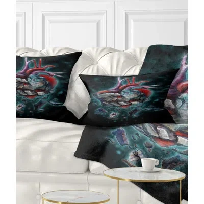 Design Art Stone Heart Revival - Abstract Printed Pillow