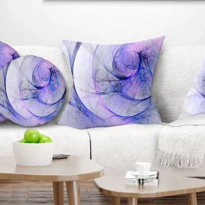 Design Art Storm Sky - Abstract Printed Pillow In Blue