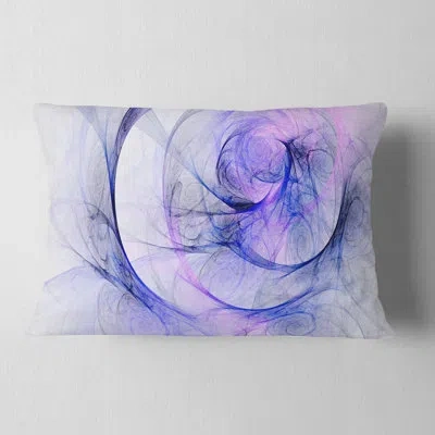 Design Art Storm Sky - Abstract Printed Throw Pillow In Blue
