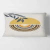 Design Art Sun Moon Leaves Iii Rectangular Pillow Cover & Insert