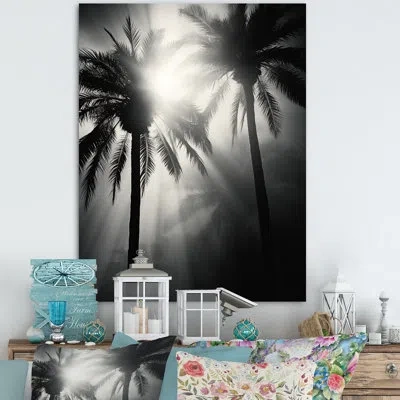 Design Art Swaying Palms Serenade Archway On Canvas Print In Wrapped Canvas