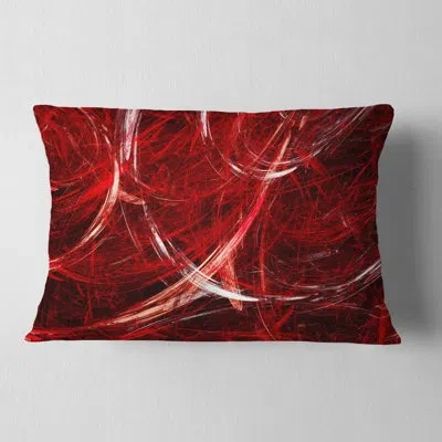 Design Art Swirling Clouds - Abstract Printed Pillow