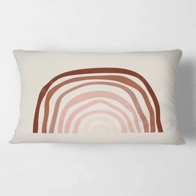 Design Art Terracotta Minimalist I Rectangular Pillow Cover & Insert