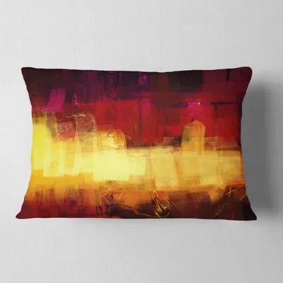 Design Art Textured Effect Digital Abstract Art - Abstract Printed Pillow