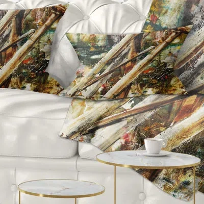 Design Art Tools And Abstract Pattern - Abstract Printed Pillow