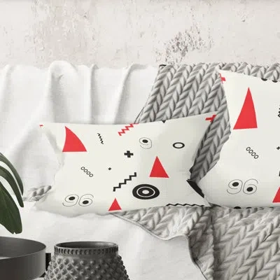 Design Art Triangular Retro Design Iii - Modernprintedthrowpillow