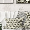 Design Art Triangular Retro Design Viii - Mid-century Modern Printed Throw Pillow