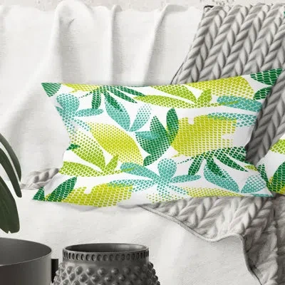 Design Art Tropical Botanicals Iii - Mid-century Modern Printed Throw Pillow