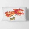 Design Art Two Blossoming Roses Rectangular Pillow Cover & Insert