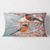 Design Art Two Tits Sit On A Sno Rectangular Pillow Cover & Insert