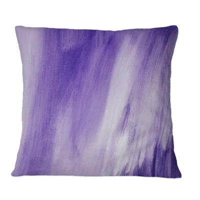 Design Art Ultra Violet And Blue Marble Universe Ii - Modern Printed Throw Pillow In Purple