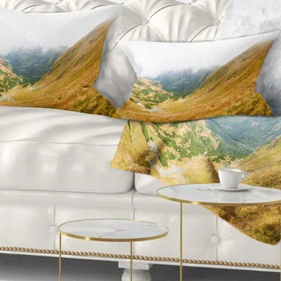 Design Art View From Volovec At Tatras - Landscape Printed Throw Pillow