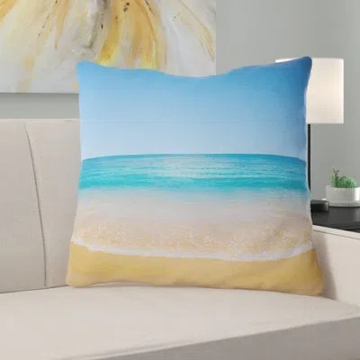 Design Art View Of Tropical Beach Seashore Photo Rectangular Pillow Cover & Insert