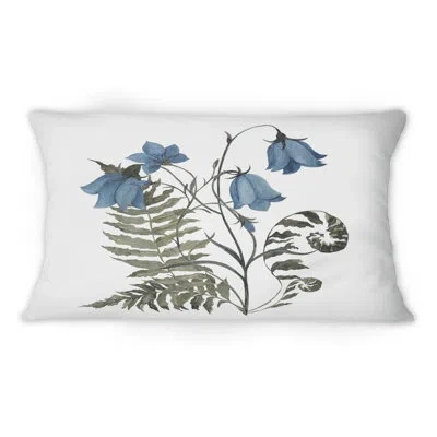 Design Art Vintage Bouquet With Wildflowers And Herbs Vii - Traditional Printed Throw Pillow 1