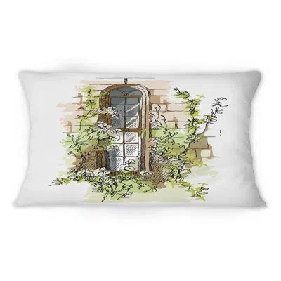 Design Art Vintage Old Europe View Ix -1 Vintage Printed Throw Pillow
