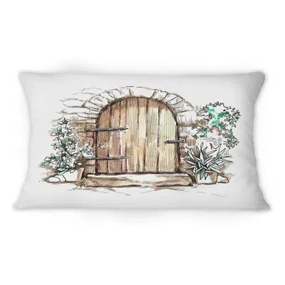 Design Art Vintage Old Europe View Xiii -1 Vintage Printed Throw Pillow