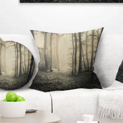 Design Art Vintage Style Spring Forest - Landscape Printed Pillow