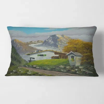 Design Art Wayside Shrine Beside The Path Leading To A House Rectangular Pillow Cover & Insert