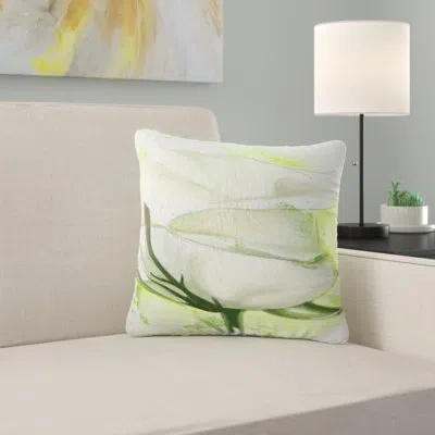 Design Art White Roses Watercolor Sketch - Floral Printed Pillow