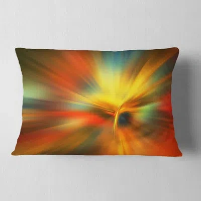 Design Art Yellow Focus Color - Abstract Printed Pillow