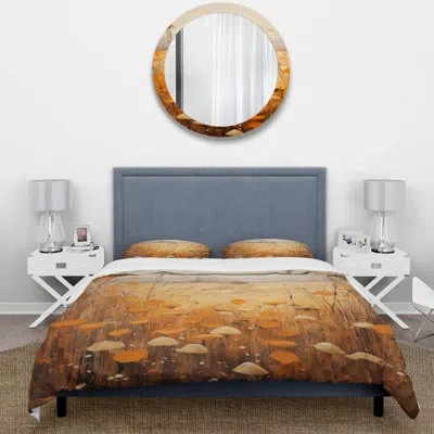 Design Art Yellow Meadows Breeze In Country - Meadow Duvet Cover Set