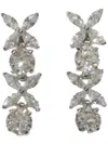 Design By Conception Women's Cascading Floral Earrings In Silver In Silver