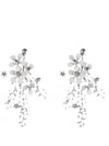 Design By Conception Women's Floral Earrings In Silver In Silver
