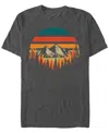 Design By Humans Men's Deeply Wild Short Sleeve T-shirt In Charcoal Heather