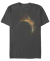 Design By Humans Men's Eclipse Short Sleeve T-shirt In Charcoal