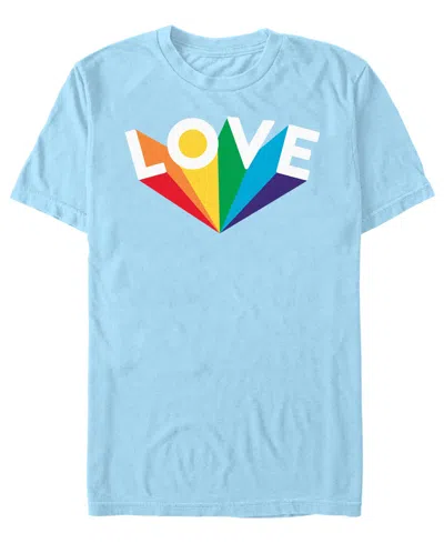 Design By Humans Men's Love Short-sleeve T-shirt In Multi