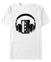 Design By Humans Men's Music For Life Short Sleeve T-shirt In White