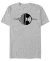 Design By Humans Men's Music Vinyl Short Sleeve T-shirt In Athletic Heather