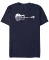 Design By Humans Men's Nature Guitar Short Sleeve T-shirt In Navy