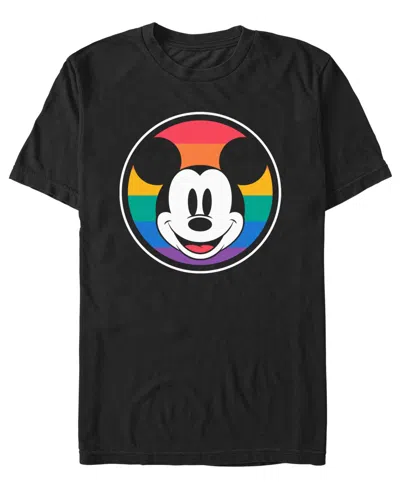 Design By Humans Men's Proud Mickey Short-sleeve T-shirt In Black