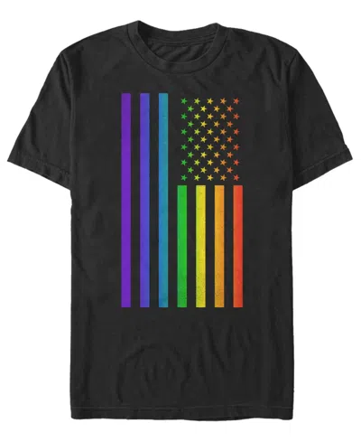 Design By Humans Men's Usa Pride Short-sleeve T-shirt In Animal Print