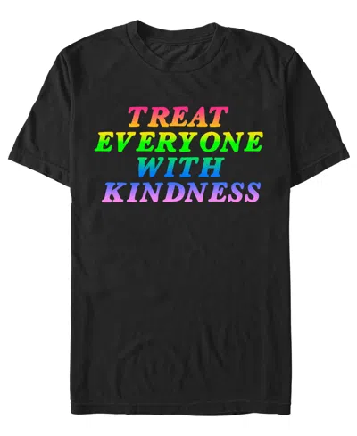 Design By Humans Men's With Kindness Short-sleeve T-shirt In Black