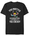 Design By Humans Men's You Matter You Energy Short Sleeve T-shirt In Black
