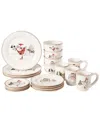 Design Guild Christmas Twig 20pc Dinner Set In Cream