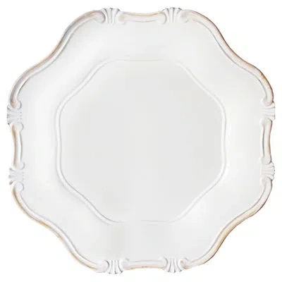 Design Guild Della Charger Plate In White