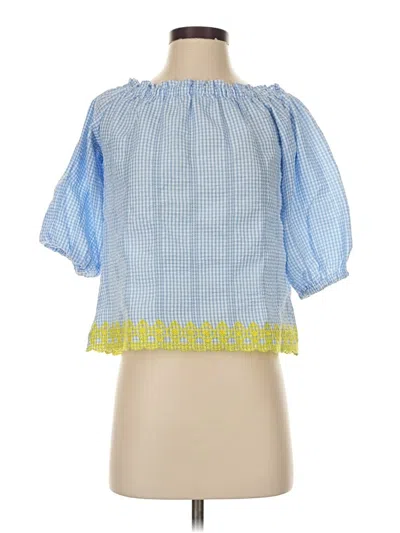 Pre-owned Design History 3/4 Sleeve Blouse In Blue