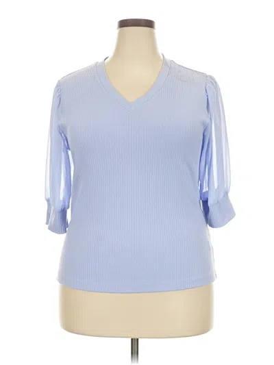Pre-owned Design History 3/4 Sleeve Blouse In Blue