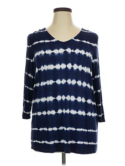 Pre-owned Design History 3/4 Sleeve T-shirt In Blue